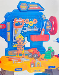 DIY Engineer Tool Table – Construction Playset for Kids
