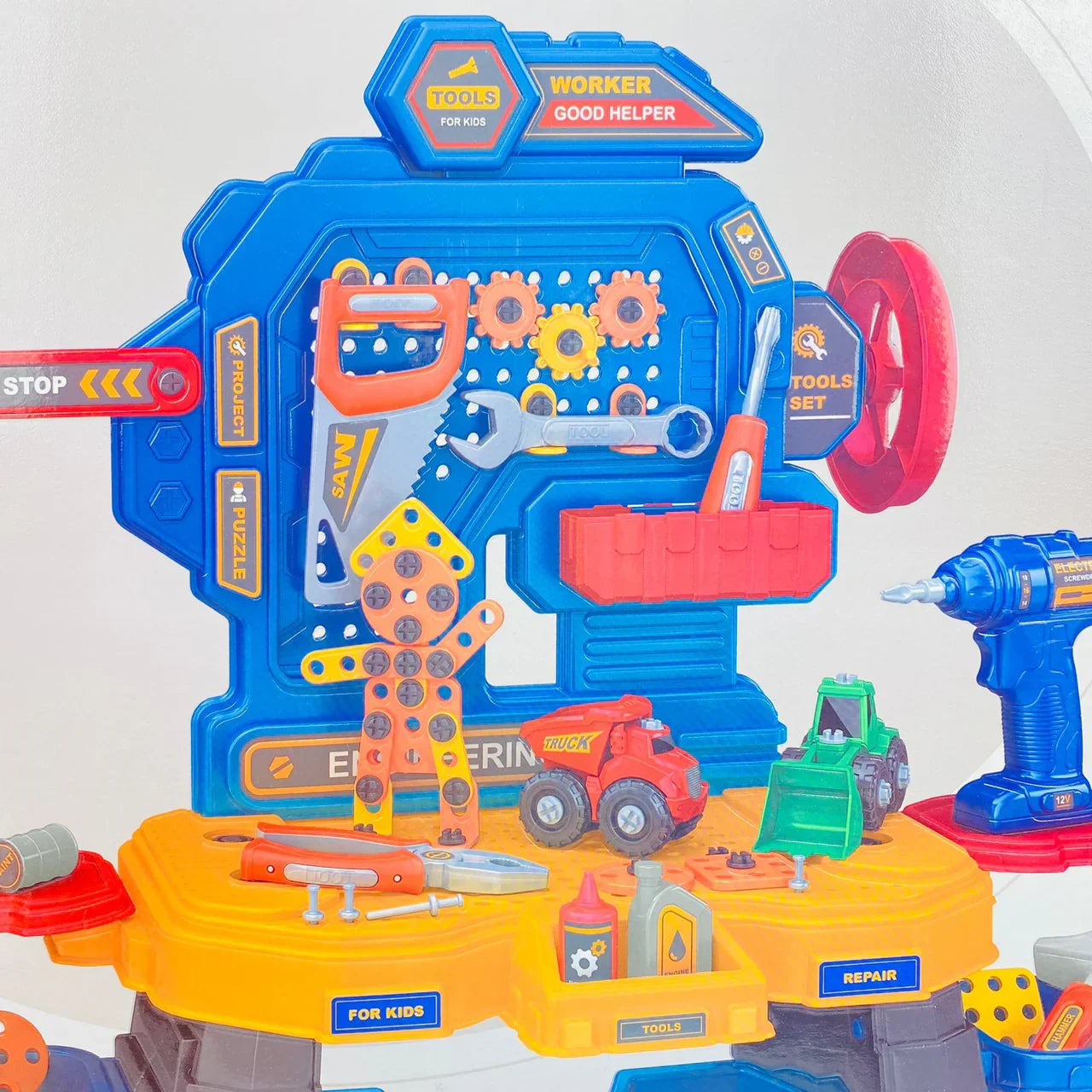 DIY Engineer Tool Table – Construction Playset for Kids